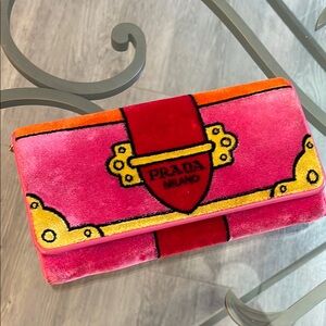 Prada Velvet Wallet